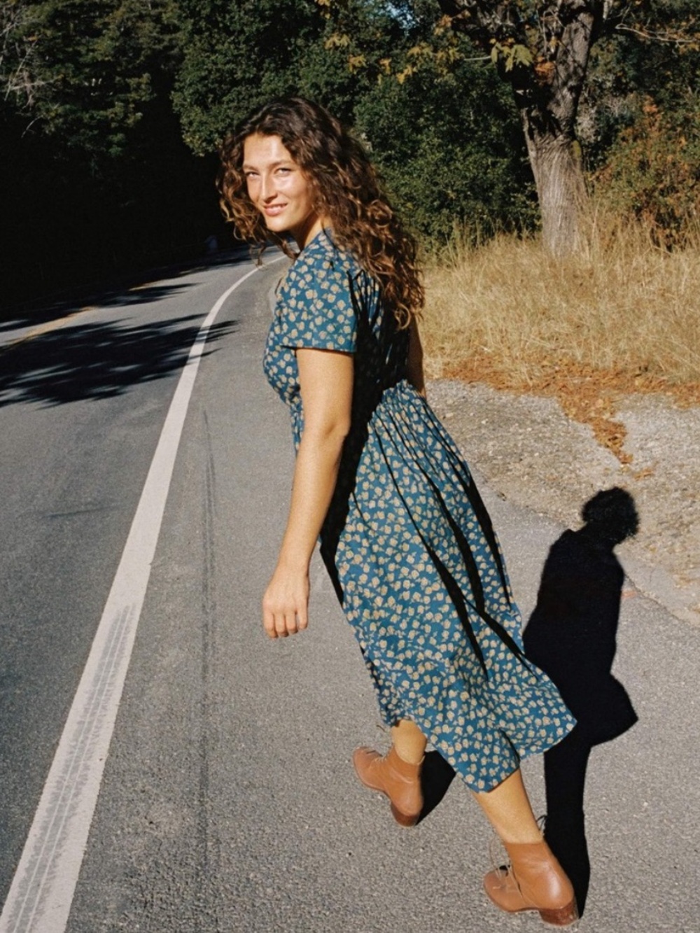 New Christy Dawn The Dawn Dress Navy Poppy - Picture 4 of 12